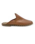 Side view Tan Slippers - Calf Leather Zero Drop | Bespoky