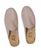 Side view Pink Slippers - Calf Leather Zero Drop | Bespoky