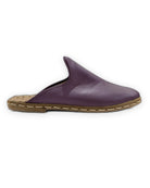 Side view Purple Slippers - Calf Leather Zero Drop | Bespoky