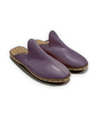 Men's Purple Slippers - Handcrafted Calf Leather Wide Toe Box | Bespoky