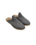 Men's Smoked Nubuck Slippers - Handcrafted Calf Leather Wide Toe Box | Bespoky
