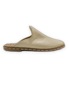 Top view Beige Slippers - Handcrafted Calf Leather | Bespoky