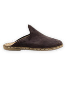 Top view Brown Suede Slippers - Handcrafted Calf Leather | Bespoky