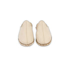 Top view Cream Slippers - Handcrafted Calf Leather | Bespoky