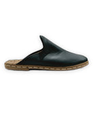 Top view Dark Green Slippers - Handcrafted Calf Leather | Bespoky