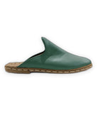 Top view Green Slippers - Handcrafted Calf Leather | Bespoky