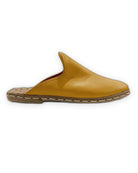 Top view Mustard Slippers - Handcrafted Calf Leather | Bespoky