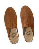 Side view Tan Slippers - Calf Leather Zero Drop | Bespoky