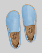 Side view Baby Blue Barefoot Shoes - Calf Leather Zero Drop | Bespoky