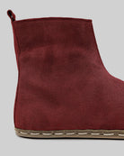 Top view Burgundy Chelsea Boots - Handcrafted Calf Leather | Bespoky