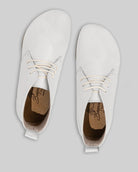 Side view White Ankle Boots - Calf Leather Zero Drop | Bespoky