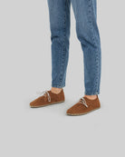 Top view Tan Nubuck Oxford Shoes - Handcrafted Calf Leather | Bespoky