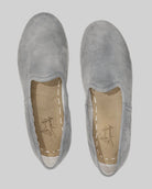 Side view Grey Nubuck Yemeni Shoes - Calf Leather Zero Drop | Bespoky
