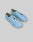 Men's Baby Blue Barefoot Sneaker - Handcrafted Calf Leather Wide Toe Box | Bespoky