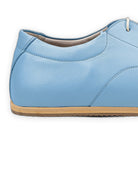 Top view Baby Blue Barefoot Sneaker - Handcrafted Calf Leather | Bespoky