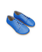 Men's Blue Barefoot Sneaker - Handcrafted Calf Leather Wide Toe Box | Bespoky