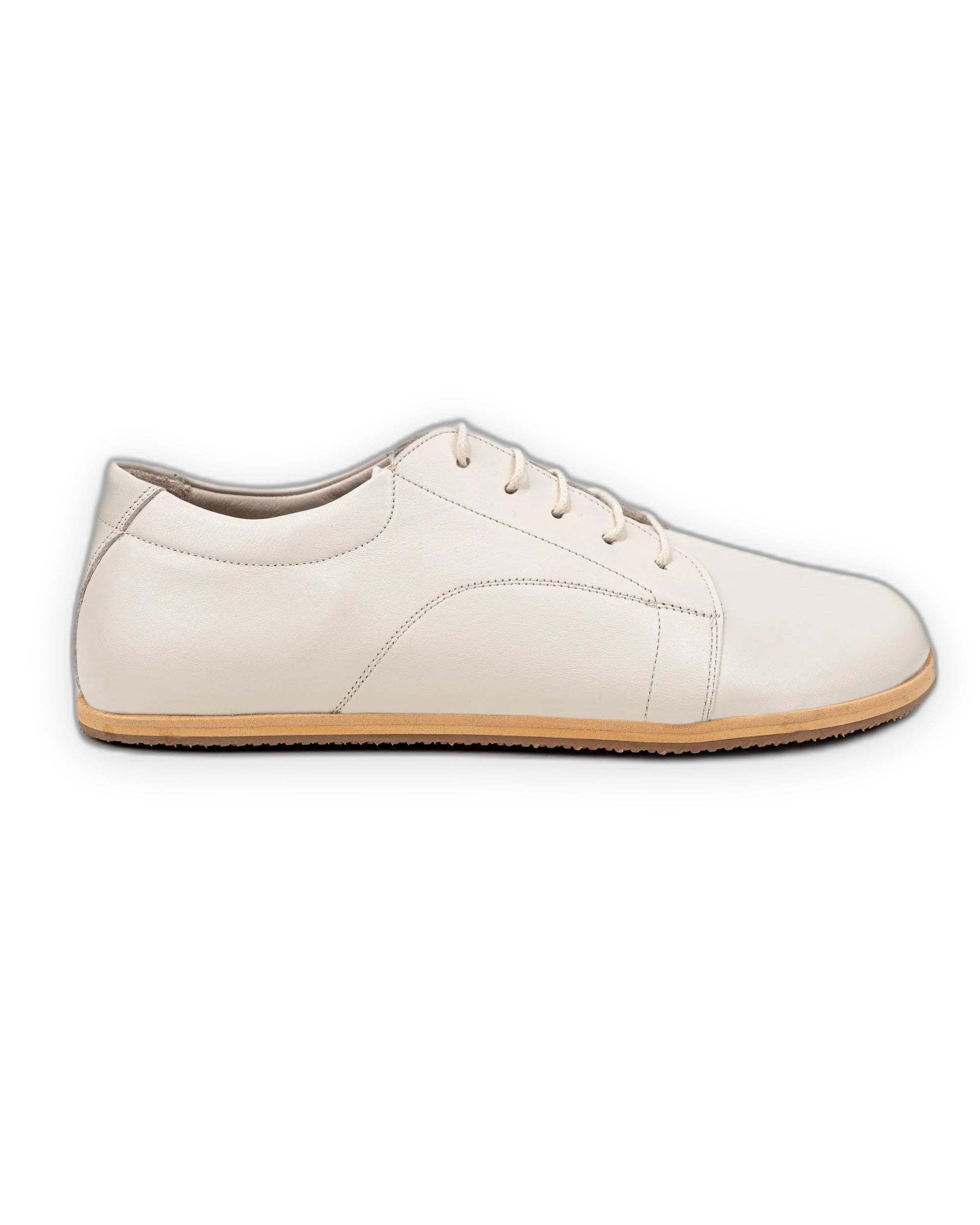 Detail Cream Barefoot Sneaker - Handcrafted Calf Leather Turkey | Bespoky