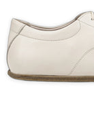 Top view Cream Barefoot Sneaker - Handcrafted Calf Leather | Bespoky