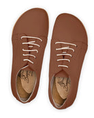Men's Dark Brown Barefoot Sneaker - Handcrafted Calf Leather Wide Toe Box | Bespoky