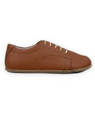 Back view Dark Brown Barefoot Sneaker - Calf Leather Handcrafted | Bespoky