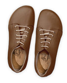 Side view Dark Tan Barefoot Sneaker - Calf Leather Zero Drop | Bespoky