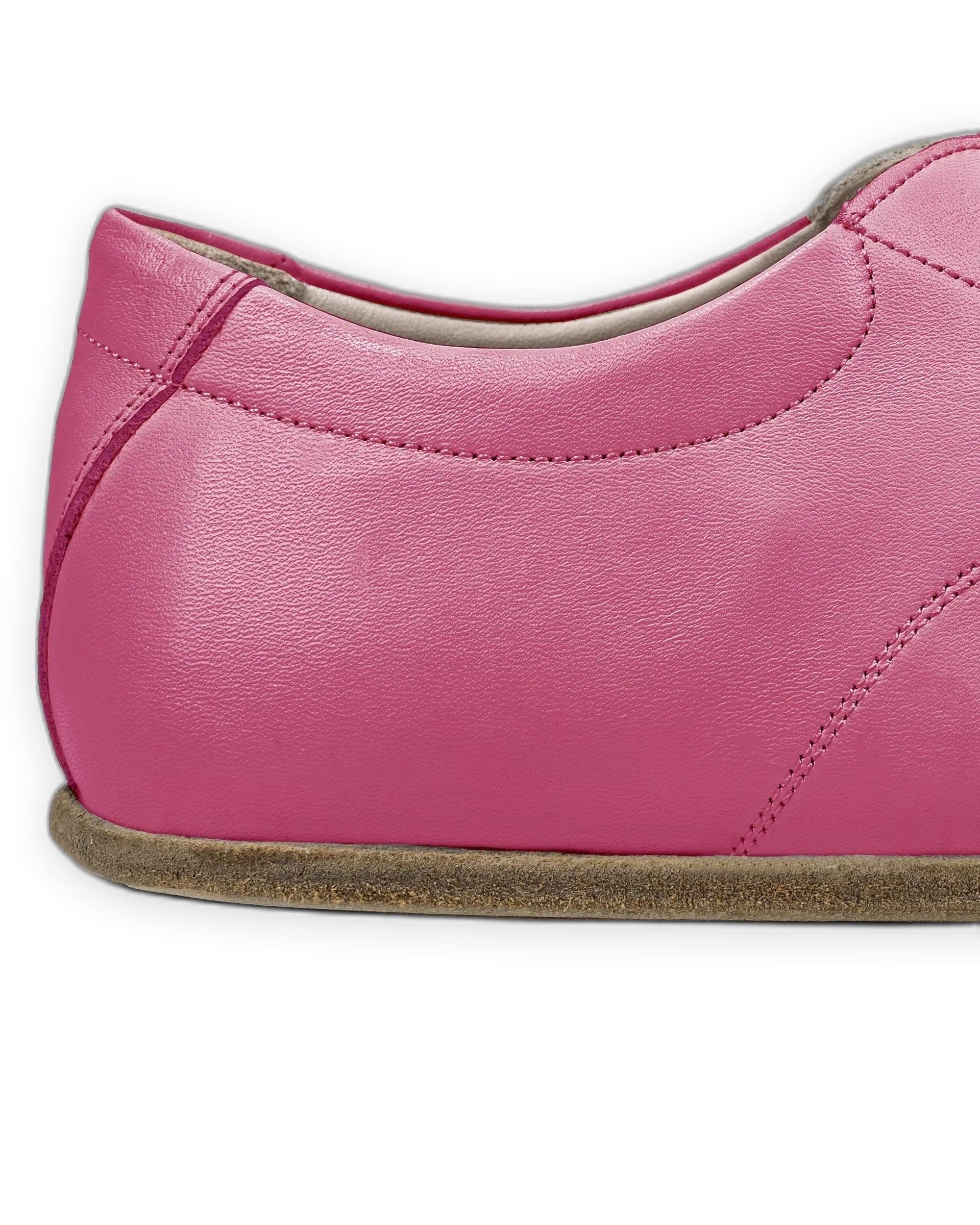 Top view Fuchsia Barefoot Sneaker - Handcrafted Calf Leather | Bespoky