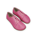 Men's Fuchsia Barefoot Sneaker - Handcrafted Calf Leather Wide Toe Box | Bespoky