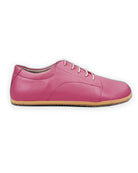 Side view Fuchsia Barefoot Sneaker - Calf Leather Zero Drop | Bespoky