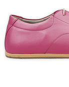 Side view Fuchsia Barefoot Sneaker - Calf Leather Zero Drop | Bespoky