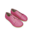 Men's Fuchsia Barefoot Sneaker - Handcrafted Calf Leather Wide Toe Box | Bespoky