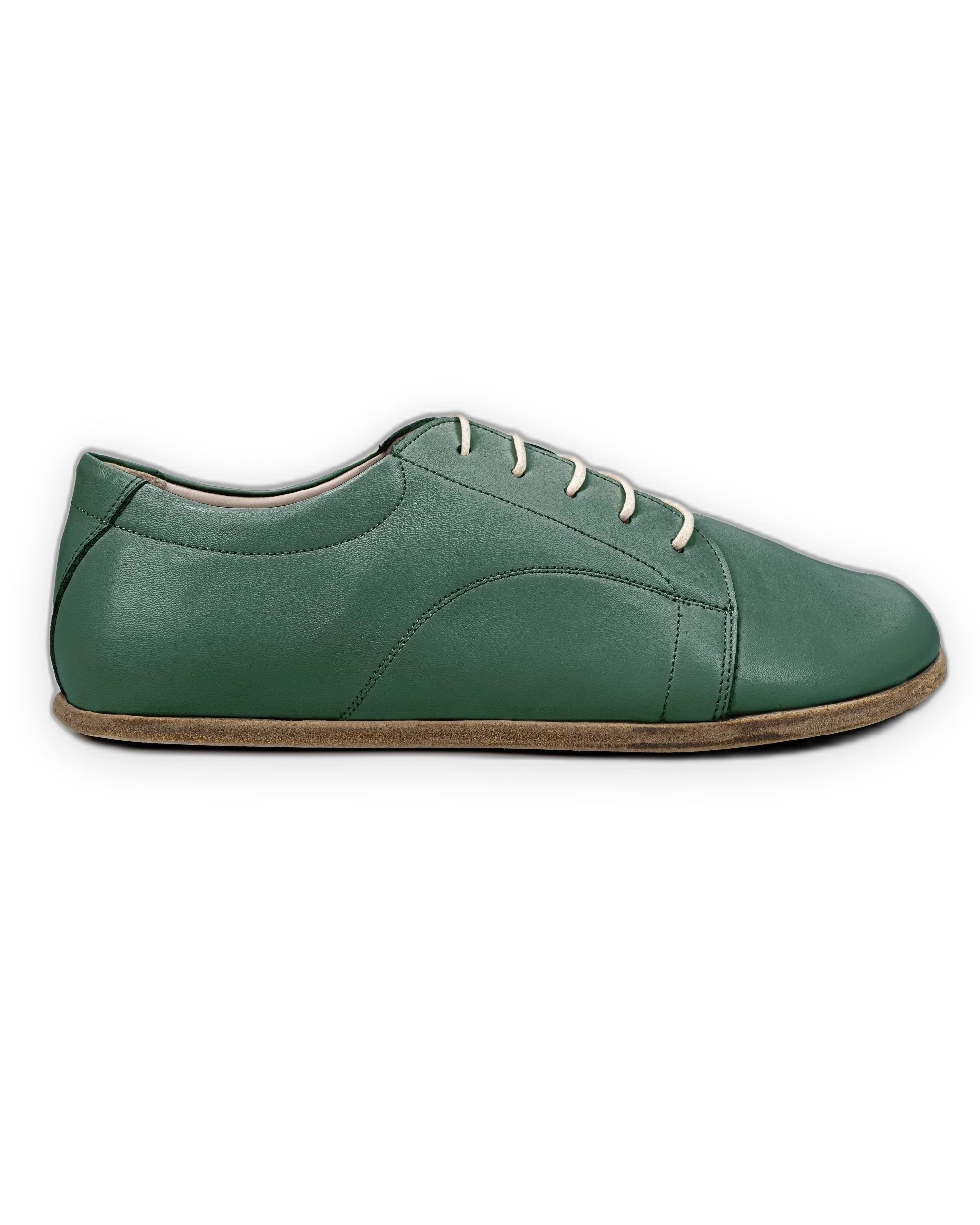 Detail Green Barefoot Sneaker - Handcrafted Calf Leather Turkey | Bespoky