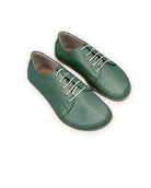 Men's Green Barefoot Sneaker - Handcrafted Calf Leather Wide Toe Box | Bespoky