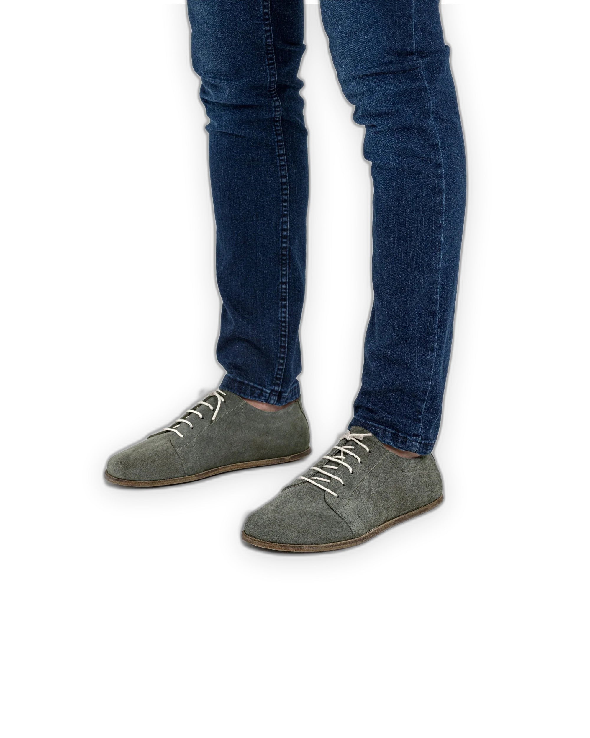 Detail Suede Barefoot Sneaker - Handcrafted Calf Leather Turkey | Bespoky