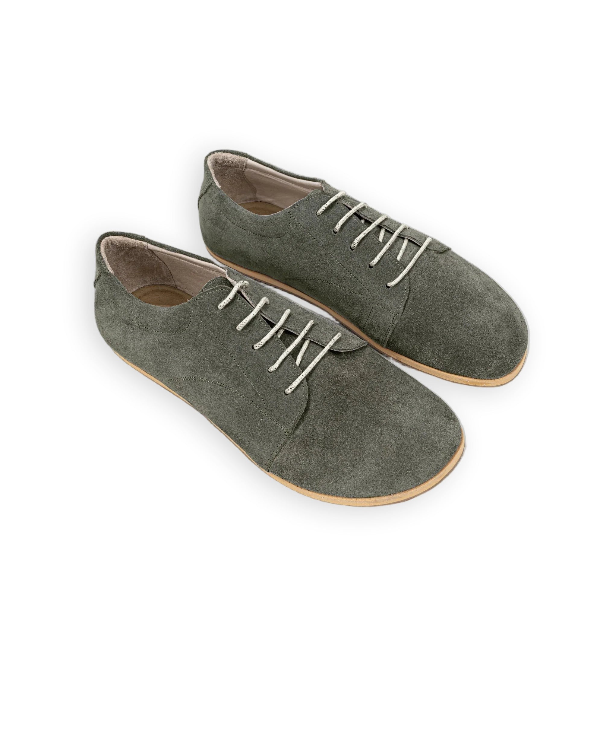 Men's Suede Barefoot Sneaker - Handcrafted Calf Leather Wide Toe Box | Bespoky