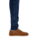 Pair Suede Barefoot Sneaker - Barefoot Wide Toe Calf Leather | Bespoky