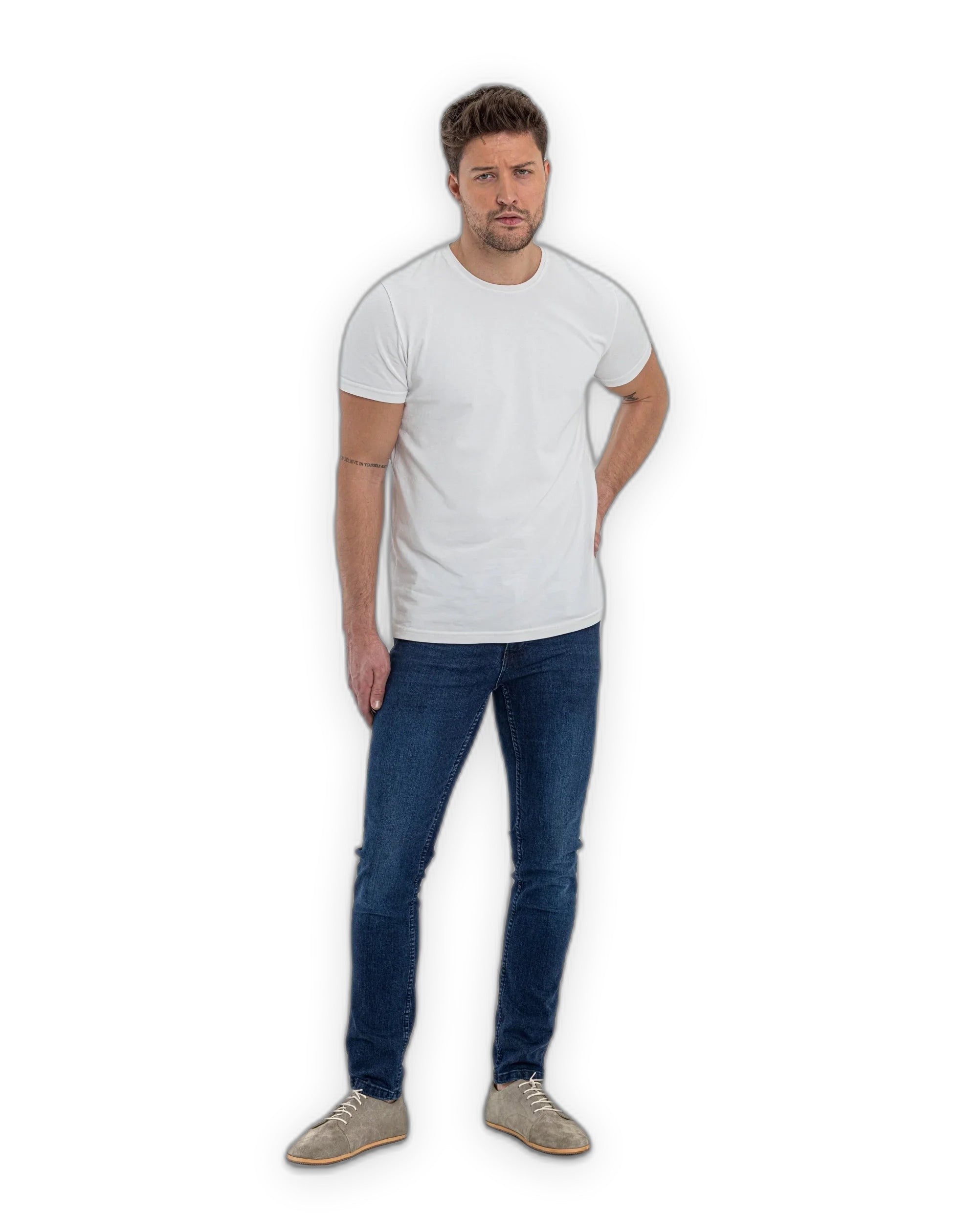 Pair Suede Barefoot Sneaker - Barefoot Wide Toe Calf Leather | Bespoky