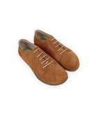 Men's Suede Barefoot Sneaker - Handcrafted Calf Leather Wide Toe Box | Bespoky