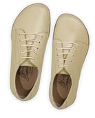 Side view Yellow Barefoot Sneaker - Calf Leather Zero Drop | Bespoky