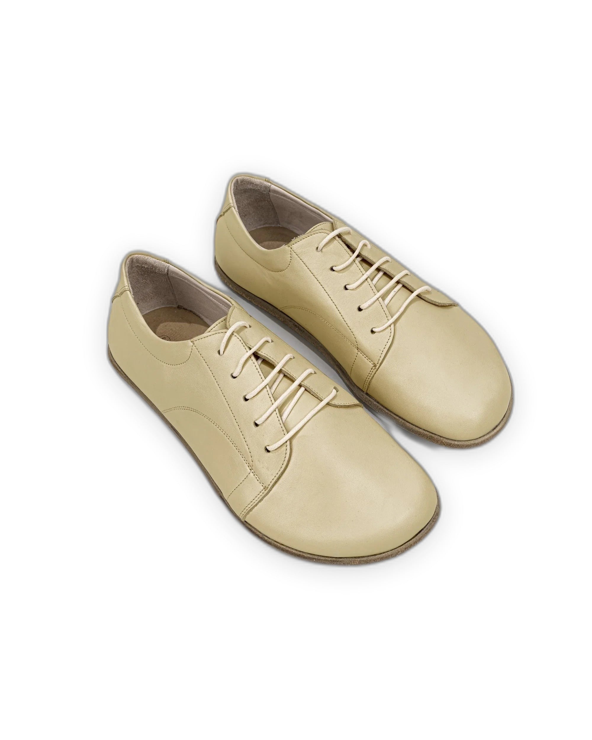 Men's Yellow Barefoot Sneaker - Handcrafted Calf Leather Wide Toe Box | Bespoky