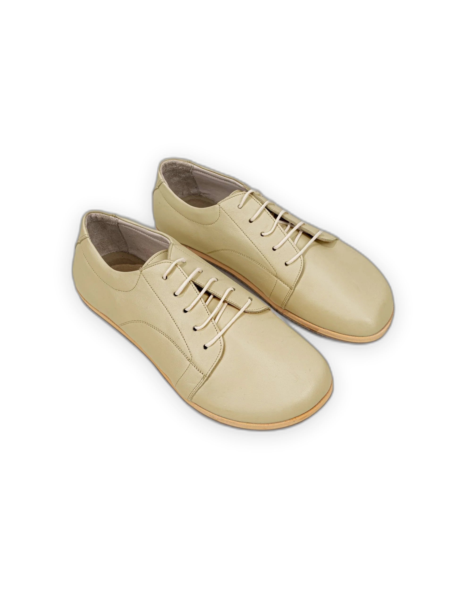 Men's Yellow Barefoot Sneaker - Handcrafted Calf Leather Wide Toe Box | Bespoky