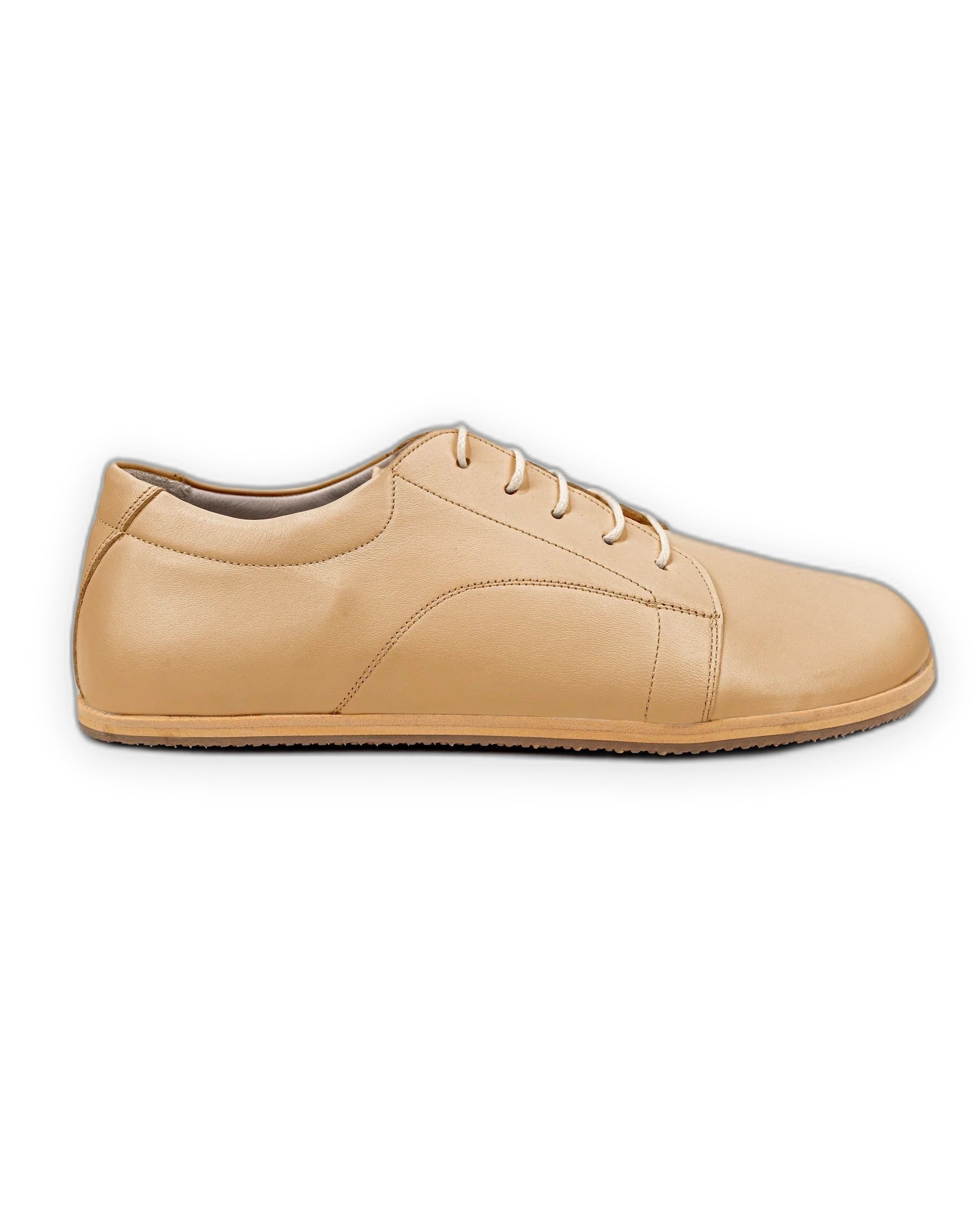 Top view Melon Yellow Barefoot Sneaker - Handcrafted Calf Leather | Bespoky