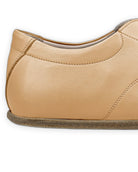 Top view Melon Yellow Barefoot Sneaker - Handcrafted Calf Leather | Bespoky