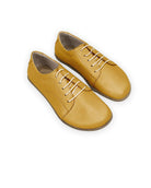 Men's Mustard Barefoot Sneaker - Handcrafted Calf Leather Wide Toe Box | Bespoky
