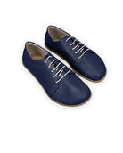 Men's Navy Blue Barefoot Sneaker - Handcrafted Calf Leather Wide Toe Box | Bespoky