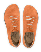 Side view Orange Suede Barefoot Sneaker - Calf Leather Zero Drop | Bespoky