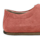 Side view Pink Suede Barefoot Sneaker - Calf Leather Zero Drop | Bespoky