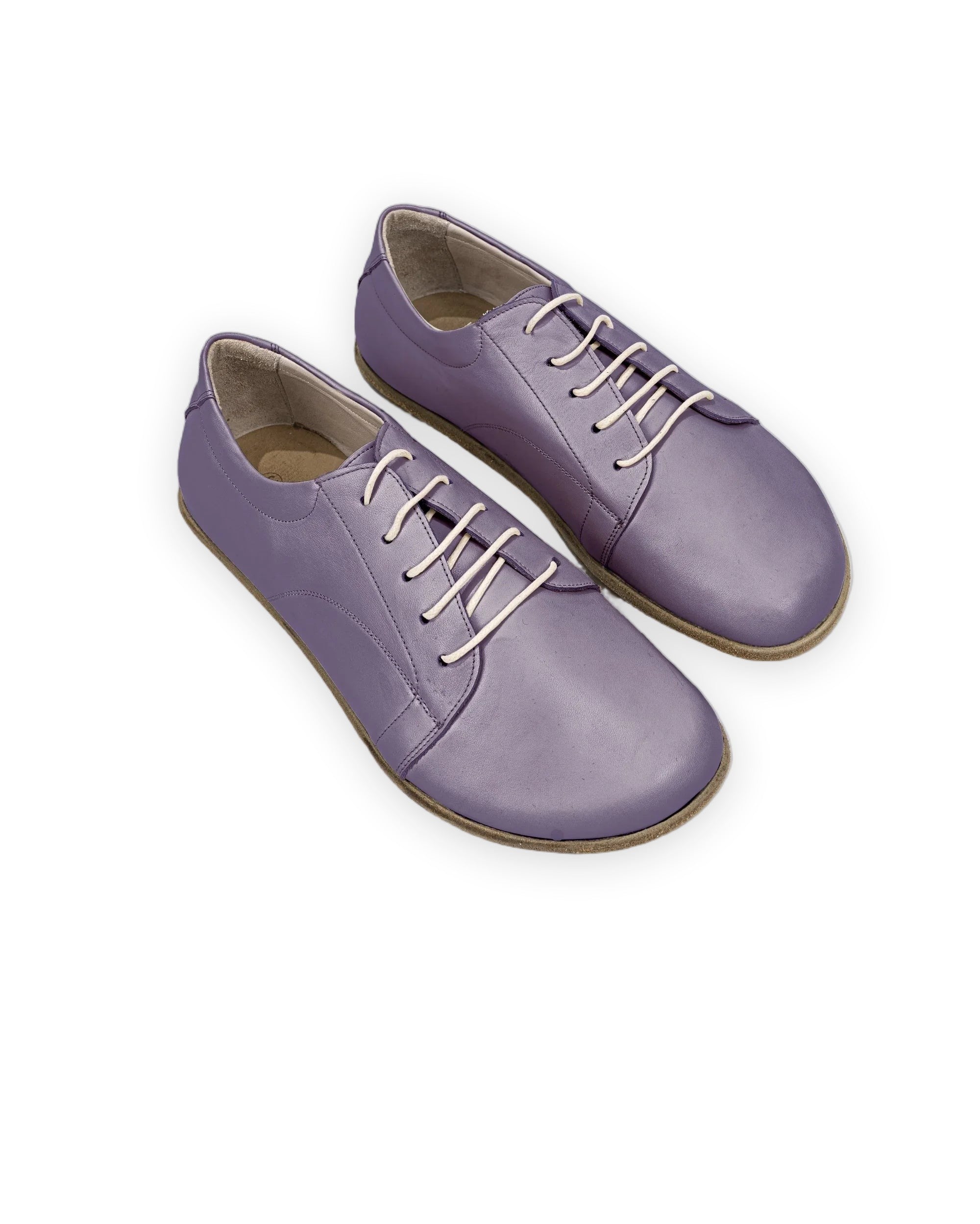 Men's Purple Barefoot Sneaker - Handcrafted Calf Leather Wide Toe Box | Bespoky