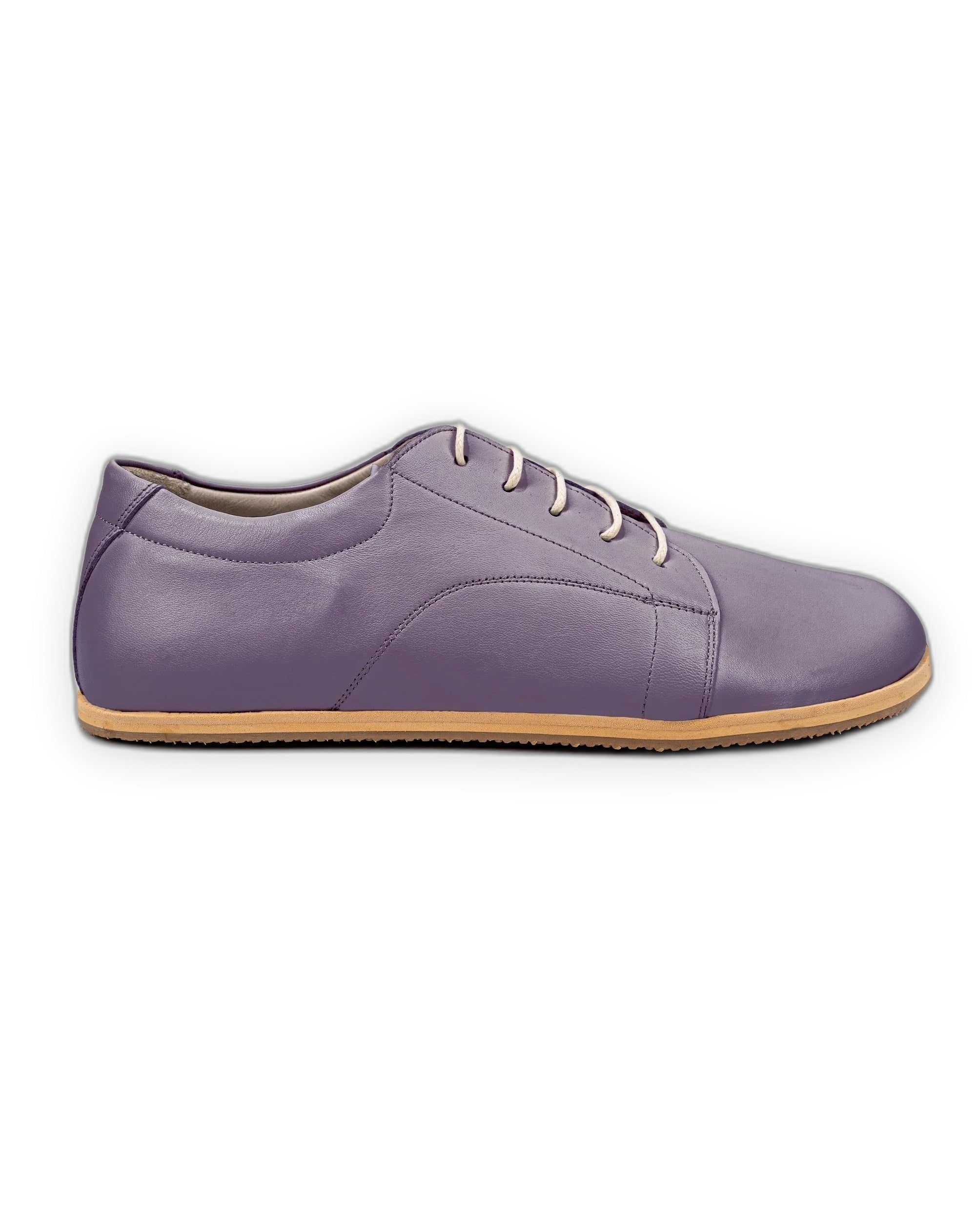 Side view Purple Barefoot Sneaker - Calf Leather Zero Drop | Bespoky
