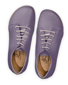Pair Purple Barefoot Sneaker - Barefoot Wide Toe Calf Leather | Bespoky