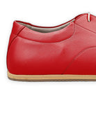 Top view Red Barefoot Sneaker - Handcrafted Calf Leather | Bespoky